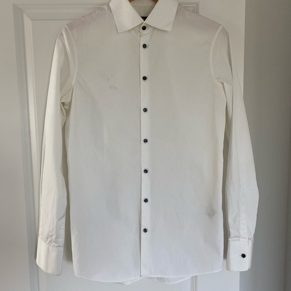 DSQUARED2 White Fitted Dress Shirt - Picture 1 of 9